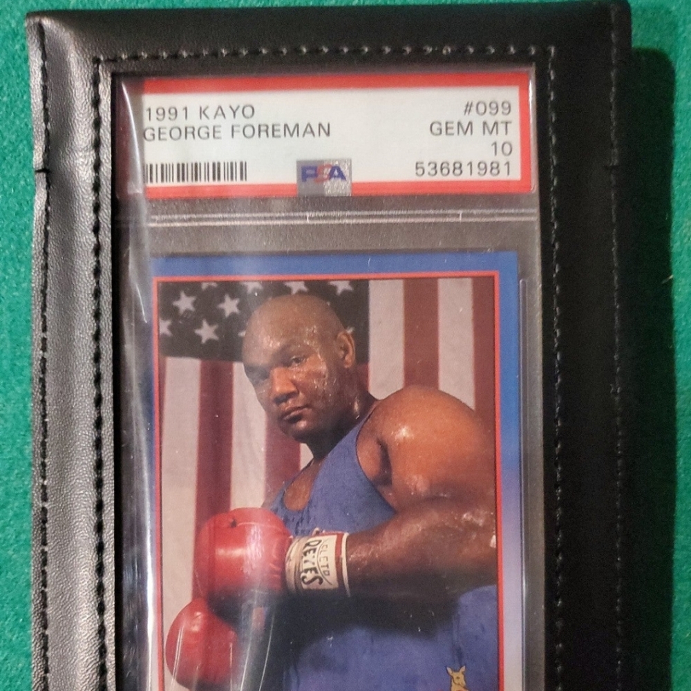 1991 kayo GEORGE FOREMAN PSA 10 PERFECT